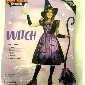 Light-up Witch Halloween Costume Dress Up for Girls